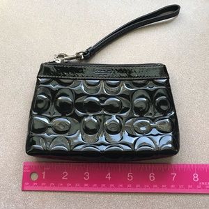 Coach wristlet patent leather - very gently used